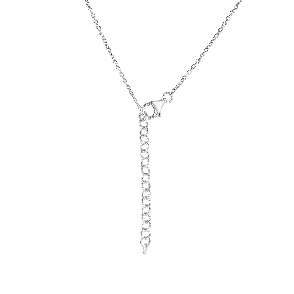 Colar de Prata com Diópsido Crómio e Topázio Branco  Contraste: Cabeca de Veado (800)