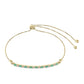 Pulseira de Ouro com Esmeralda do Brasil e Topázio Branco  Contraste: Cruz missionária