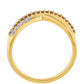 Anel de Prata com Banho de Ouro com Diamante Vermelho e Diamante Branco  Contraste: Cabeca de Veado (800)