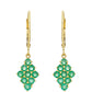 Brincos de Ouro com Esmeralda do Brasil  Contraste: Cruz missionária