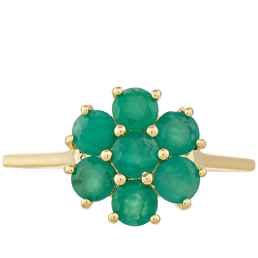 Anel de Ouro com Esmeralda do Brasil  Contraste: Cruz missionária 1 