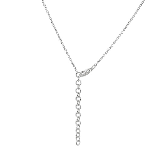 Colar de Prata com Quartzo Padparadscha e Topázio Branco  Contraste: Cabeca de Veado (800)