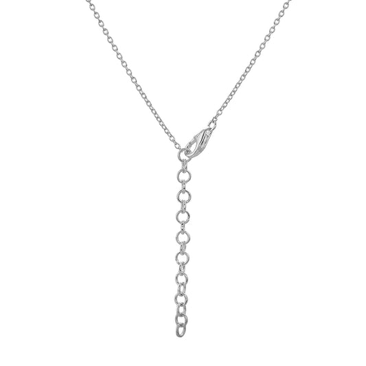 Colar de Prata com Tanzanite AAA e Topázio Branco  Contraste: Cabeca de Veado (800)