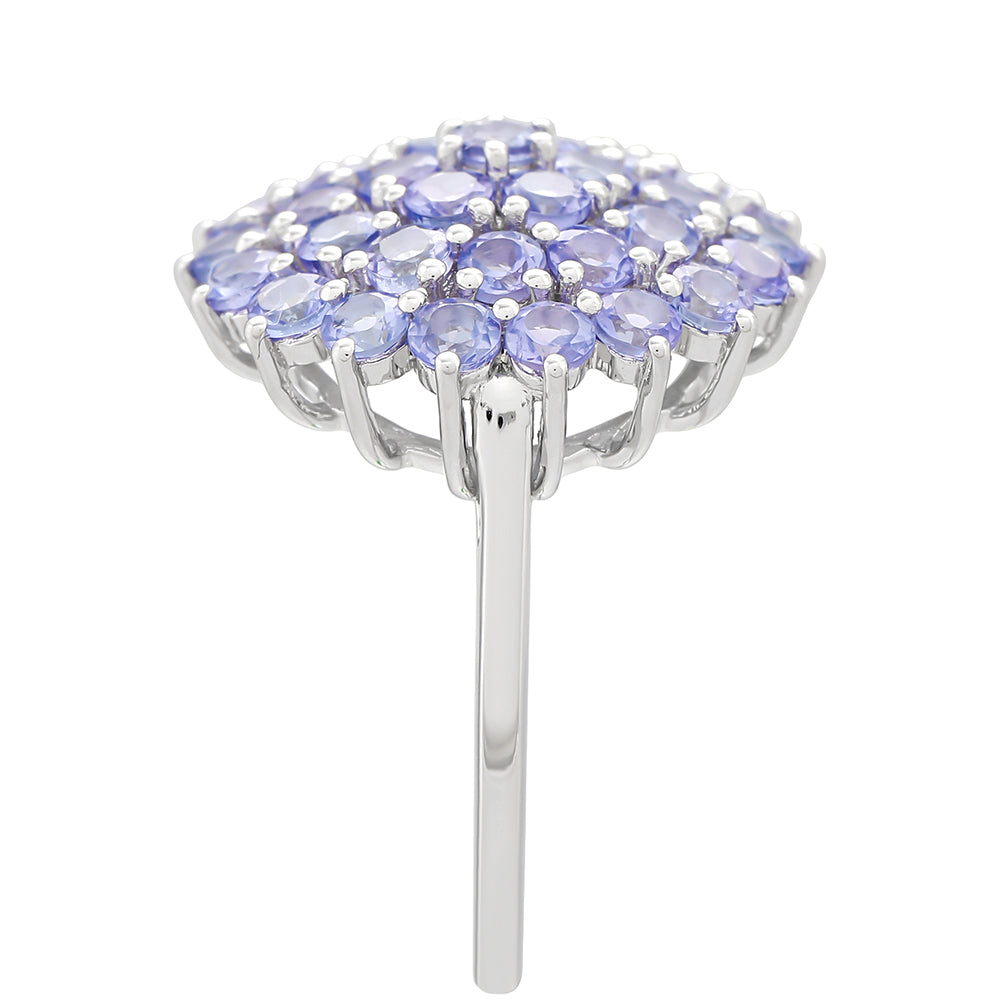 Anel de Prata com Tanzanite AAA  Contraste: Cabeca de Veado (800) 3 