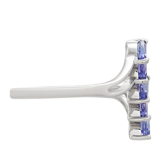 Anel de Prata com Tanzanite AAA