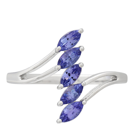 Anel de Prata com Tanzanite AAA
