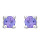 Brincos de Prata com Tanzanite AAA