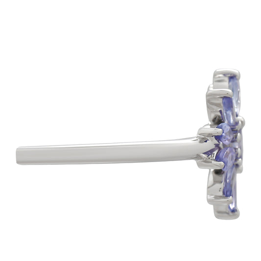 Anel de Prata com Tanzanite AAA