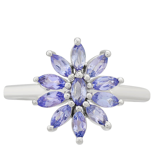 Anel de Prata com Tanzanite AAA