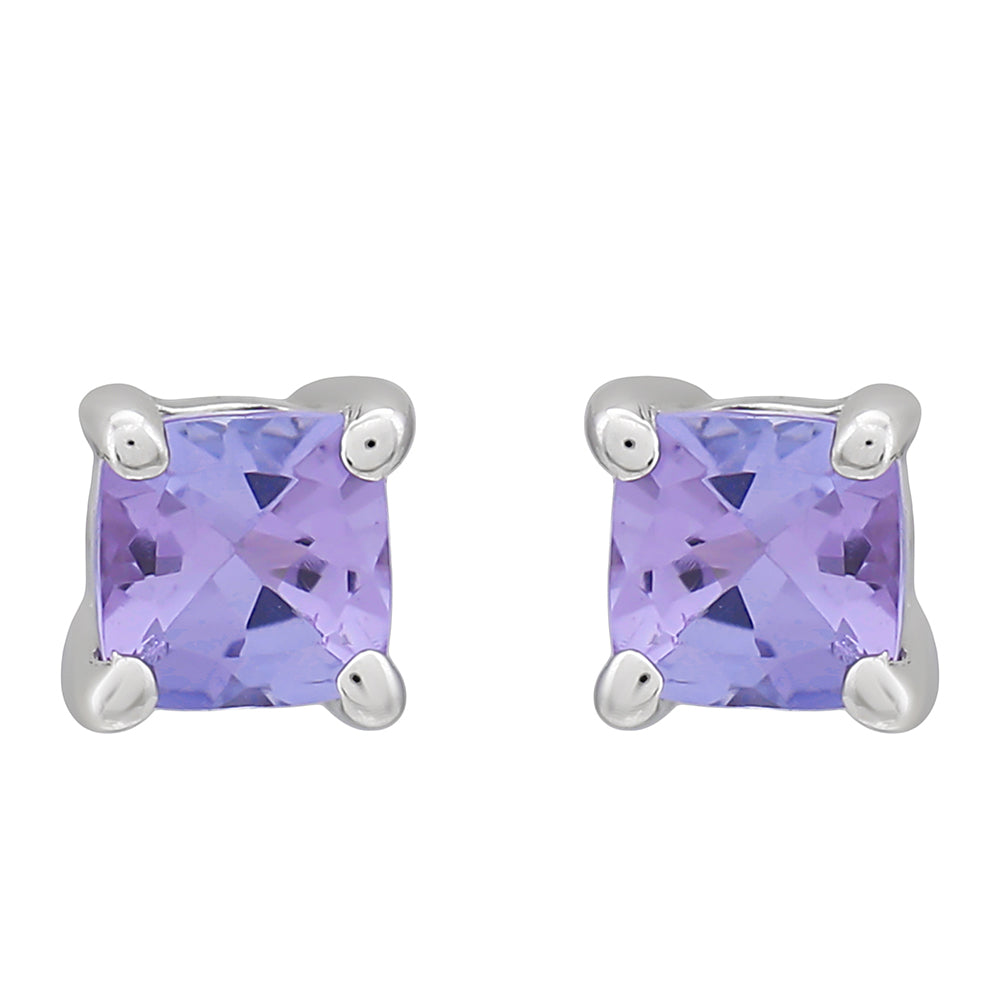 Conjunto de Prata com Tanzanite AAA ( Brincos ) 4 