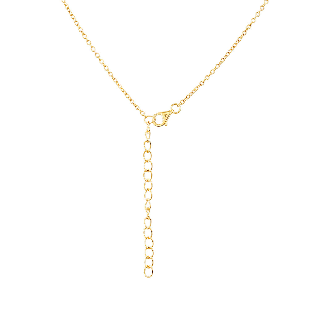 Colar de Prata com Banho de Ouro com Opala Azul Paraib da Etiópia e Topázio Branco  Contraste: Cabeca de Veado (800) 2 