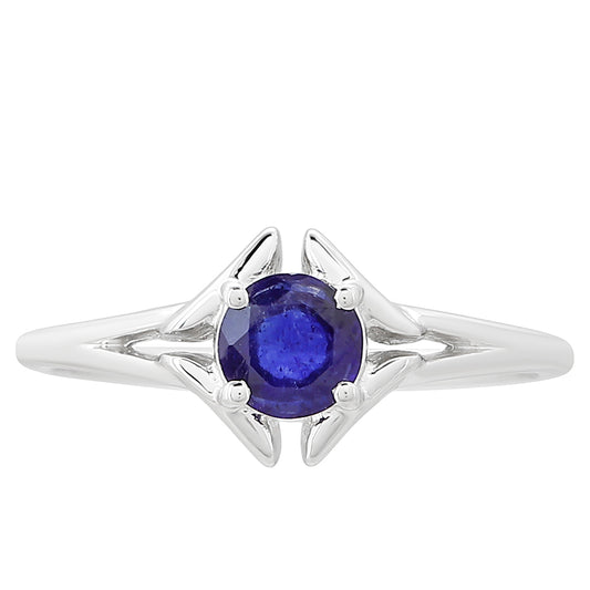 Anel de Prata com Safira da Tailândia