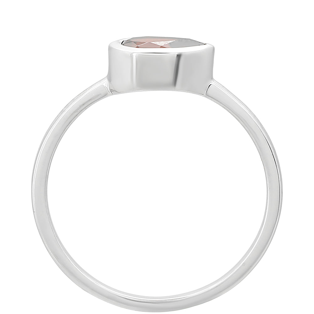 Anel de Prata com Granada