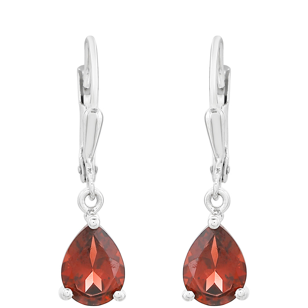 Brincos de Prata com Granada 1 