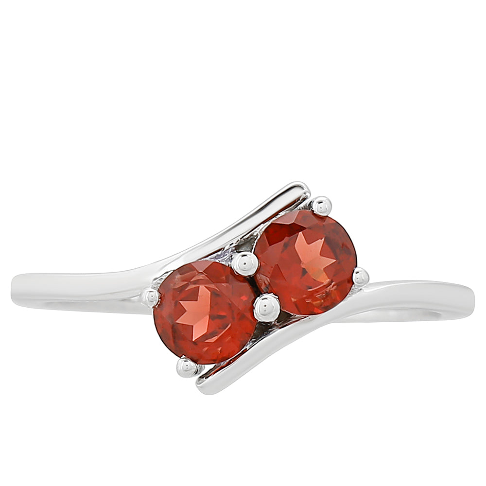 Anel de Prata com Granada 1 