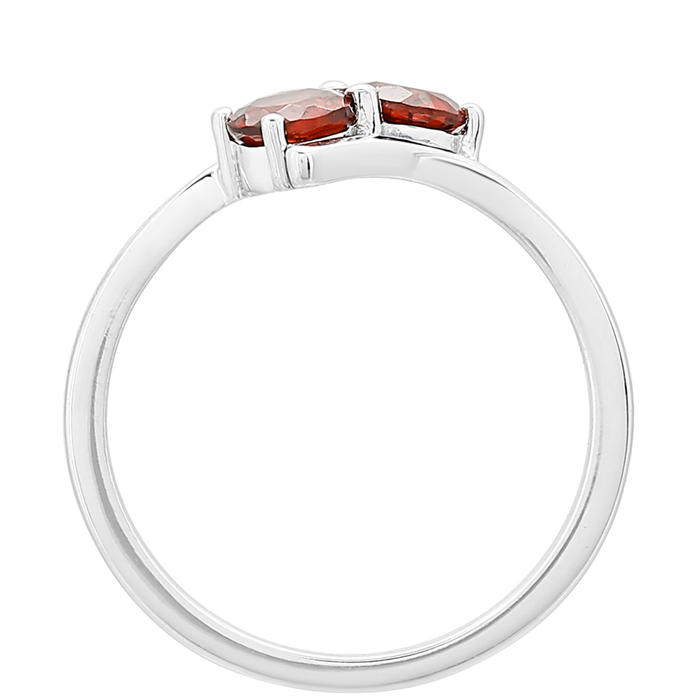 Anel de Prata com Granada