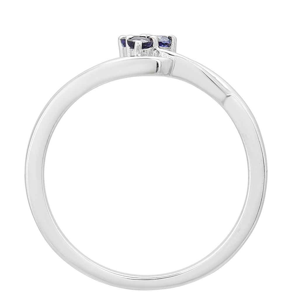 Anel de Prata com Safira da Tailândia