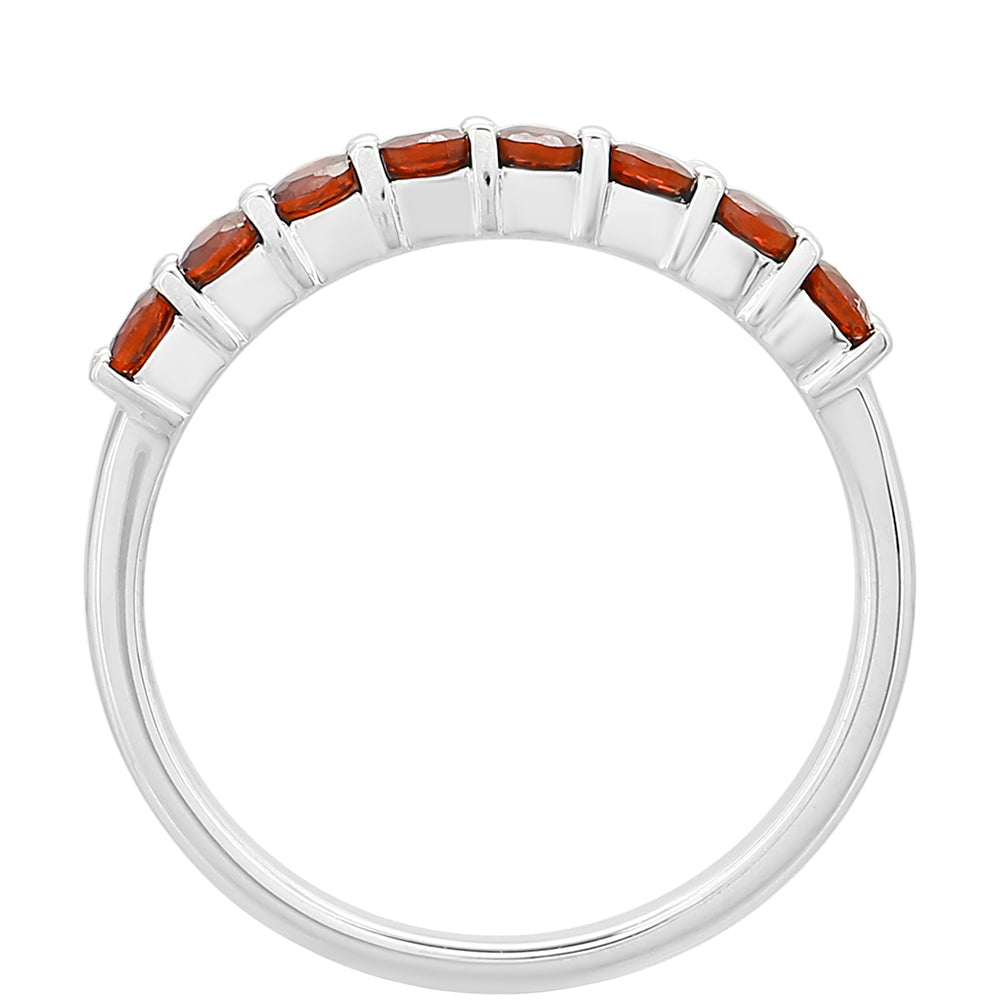 Anel de Prata com Granada