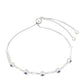 Pulseira de Prata com Safira da Tailândia e Topázio Branco  Contraste: Cabeca de Veado (800)