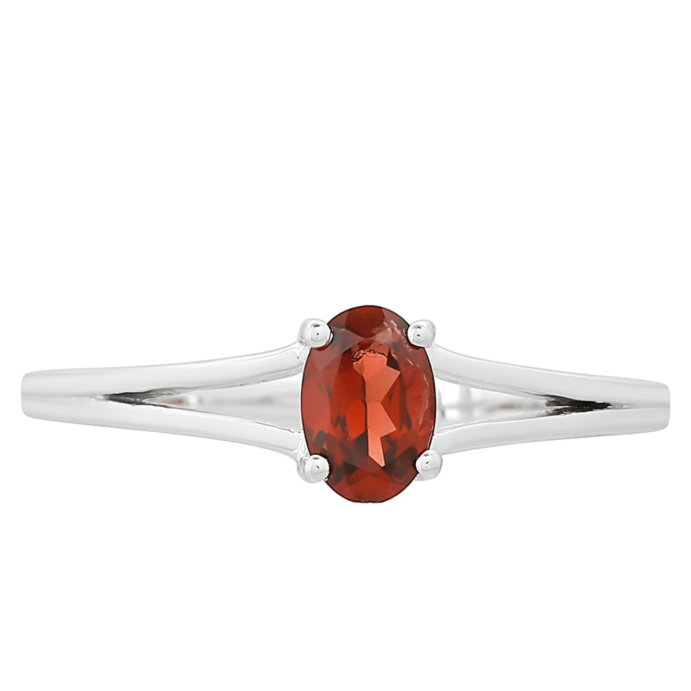 Anel de Prata com Granada 1 