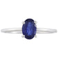 Anel de Prata com Safira da Tailândia