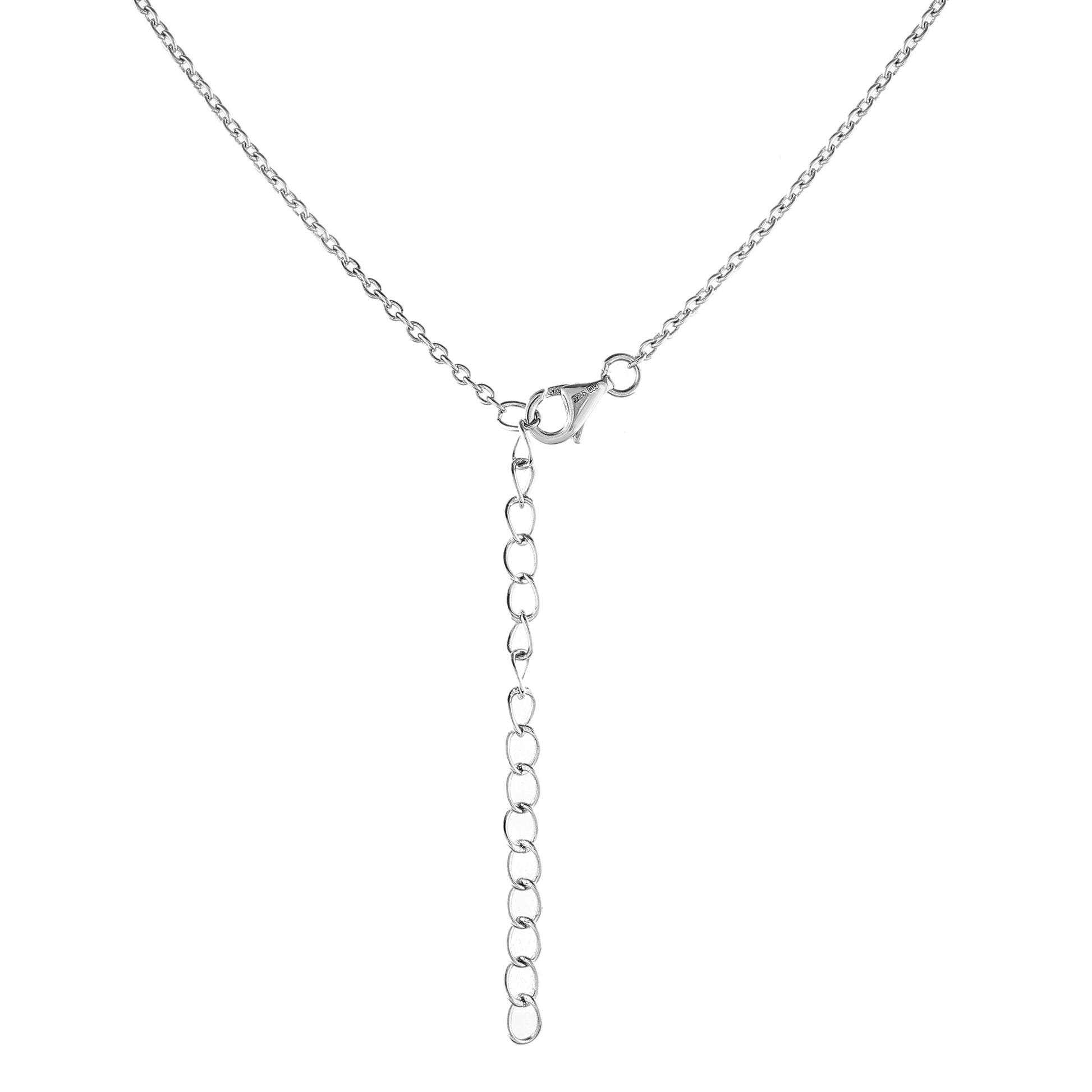 Colar de Prata com Quartzo Pavão e Topázio Branco  Contraste: Cabeca de Veado (800) 3 