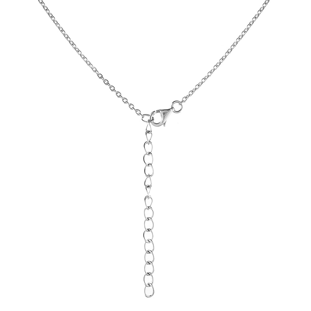 Colar de Prata com Quartzo Pavão e Topázio Branco  Contraste: Cabeca de Veado (800) 2 