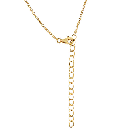 Colar de Prata com Banho de Ouro com Pérola Cultivada de Baroque