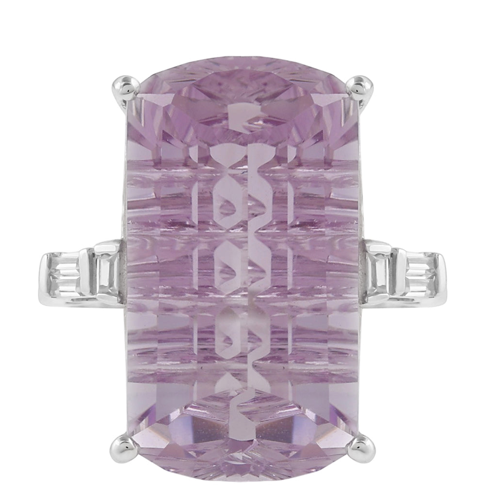 Anel de Prata com Zircão Natural