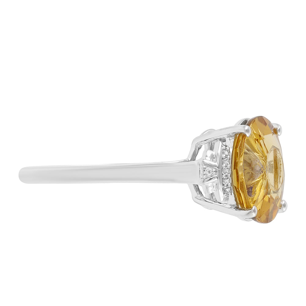 Anel de Prata com Tanzanite e Quartzo Champanhe 2 