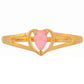 Anel de Prata com Banho de Ouro com Opala Rosa Néon da Etiópia