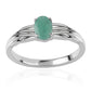 Anel de Prata com Esmeralda do Brasil