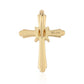 Cruz Pendente de Prata com Banho de Ouro com Diamante Branco