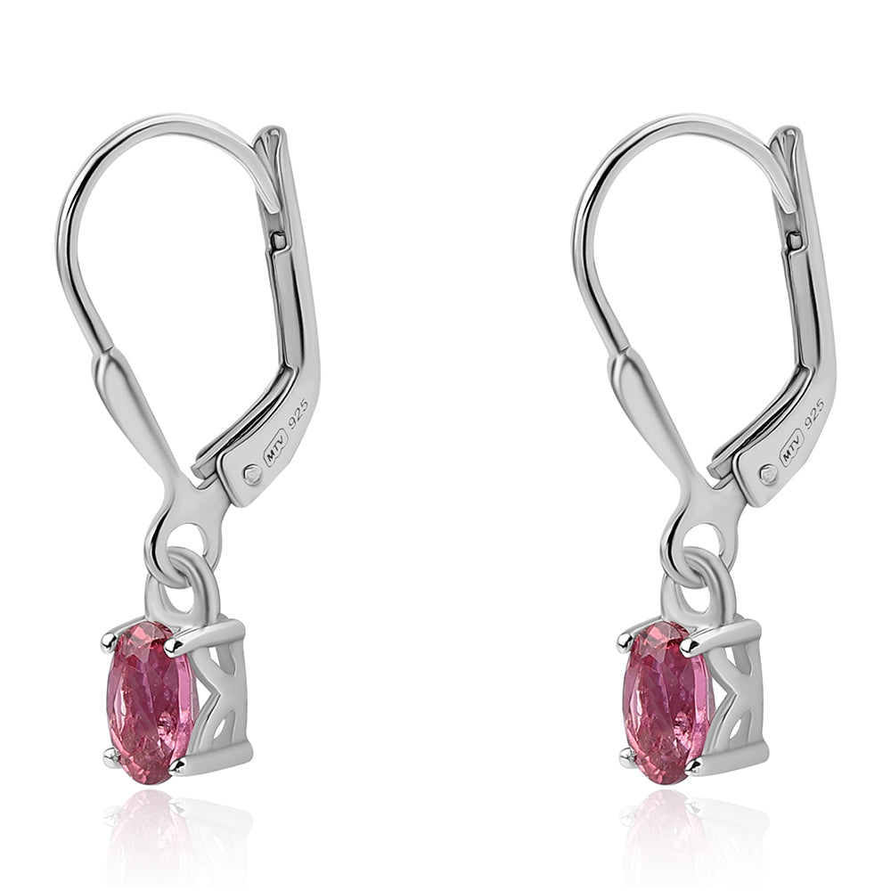 Brincos de Prata com Rubelita das Minas do Cruzeiro