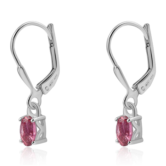 Brincos de Prata com Rubelita das Minas do Cruzeiro