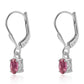 Brincos de Prata com Rubelita das Minas do Cruzeiro