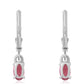 Brincos de Prata com Rubelita das Minas do Cruzeiro