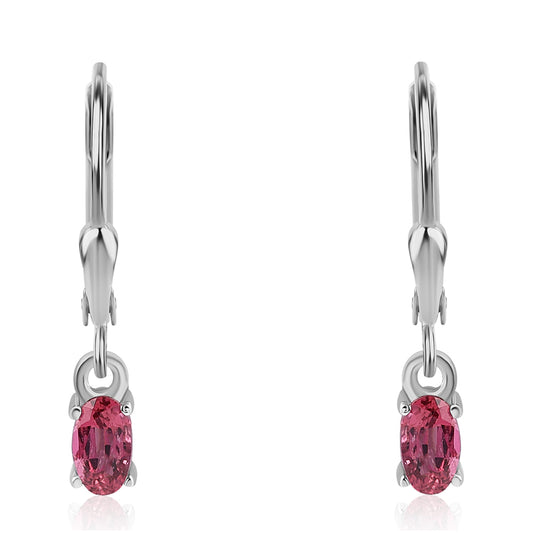 Brincos de Prata com Rubelita das Minas do Cruzeiro