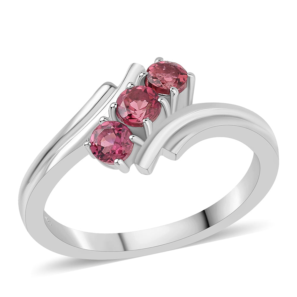 Anel de Prata com Rubelita das Minas do Cruzeiro