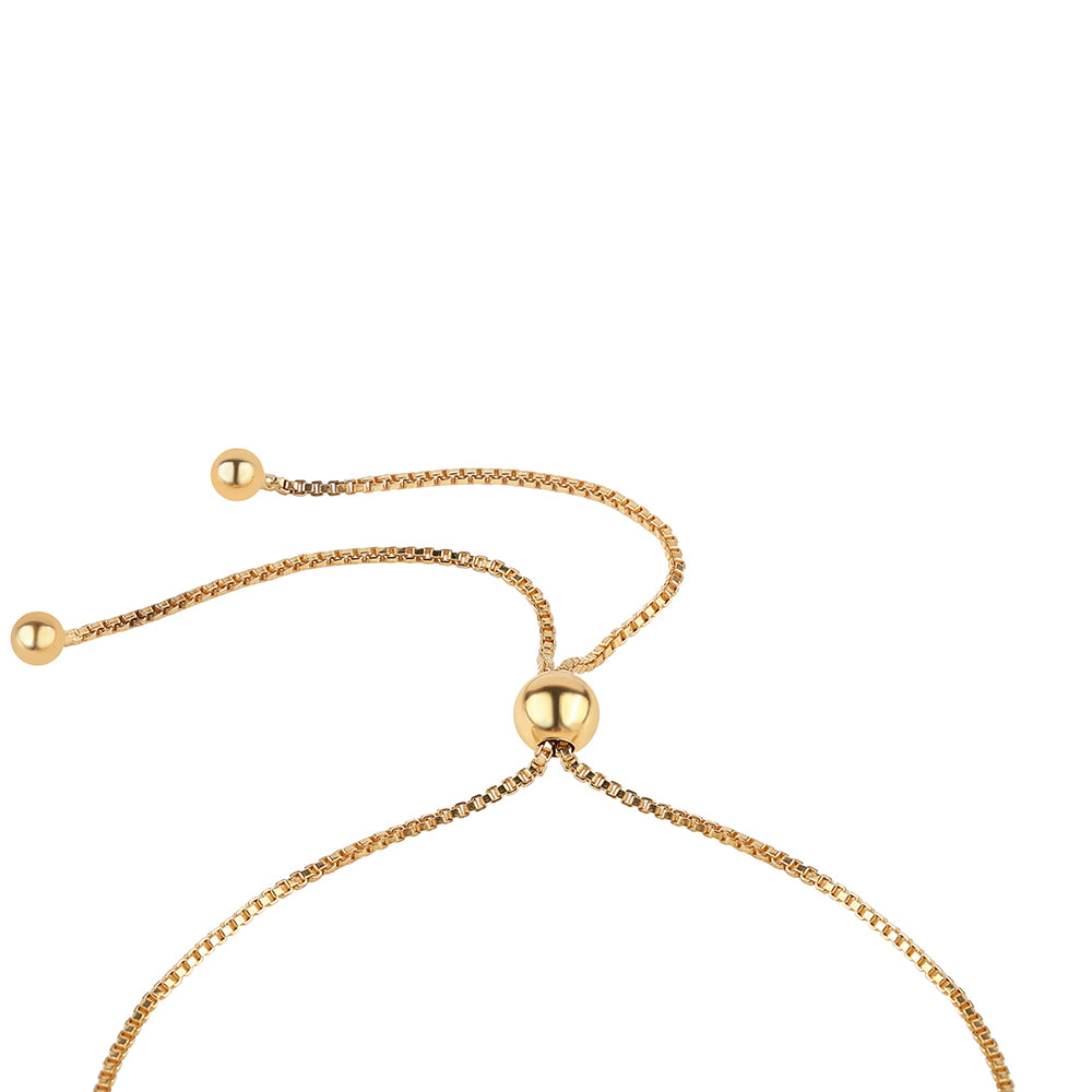 Pulseira de Prata com Banho de Ouro com Diamante Verde  Contraste: Cabeca de Veado (800) 2 