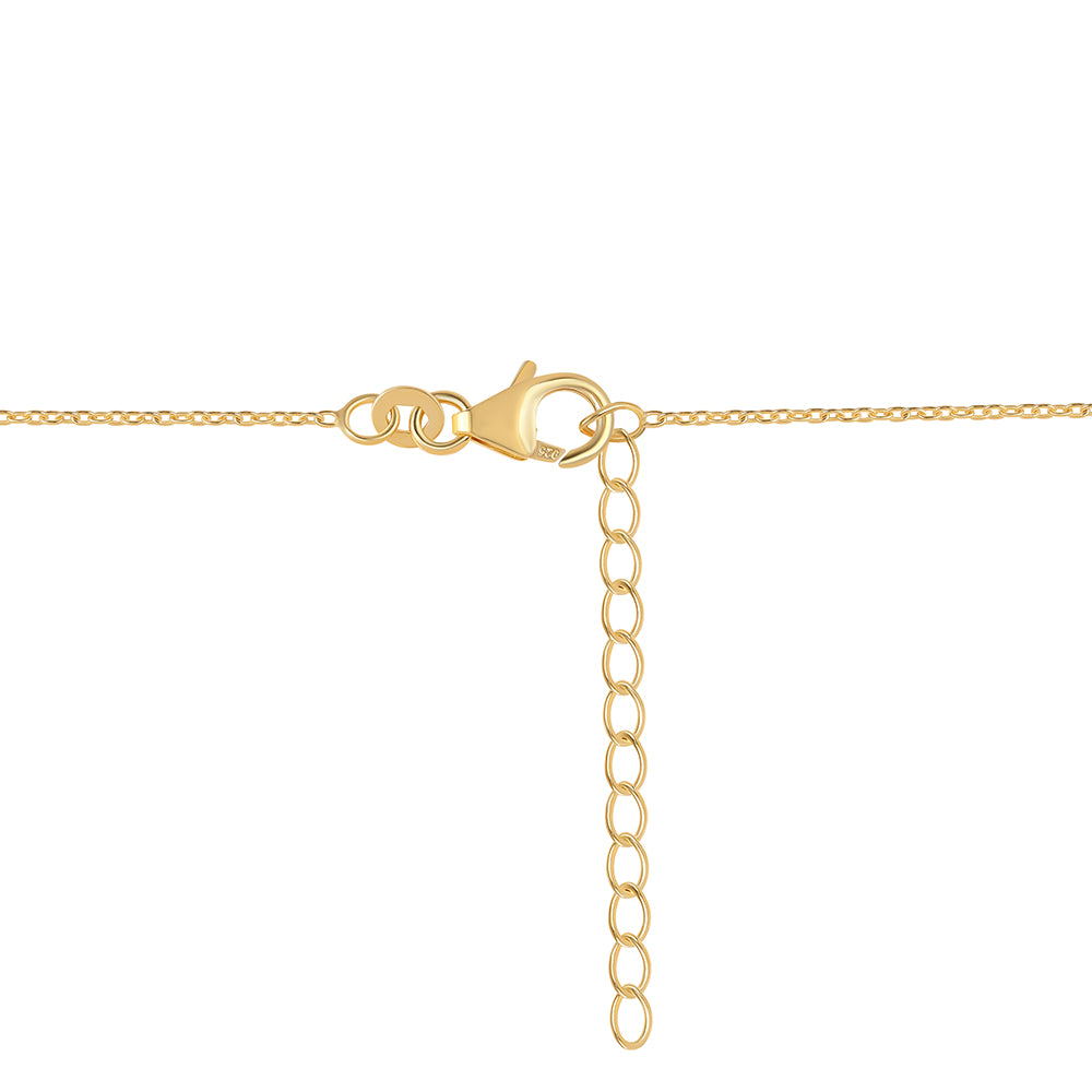 Colar de Prata com Banho de Ouro com Iolite  Contraste: Cabeca de Veado (800) 2 