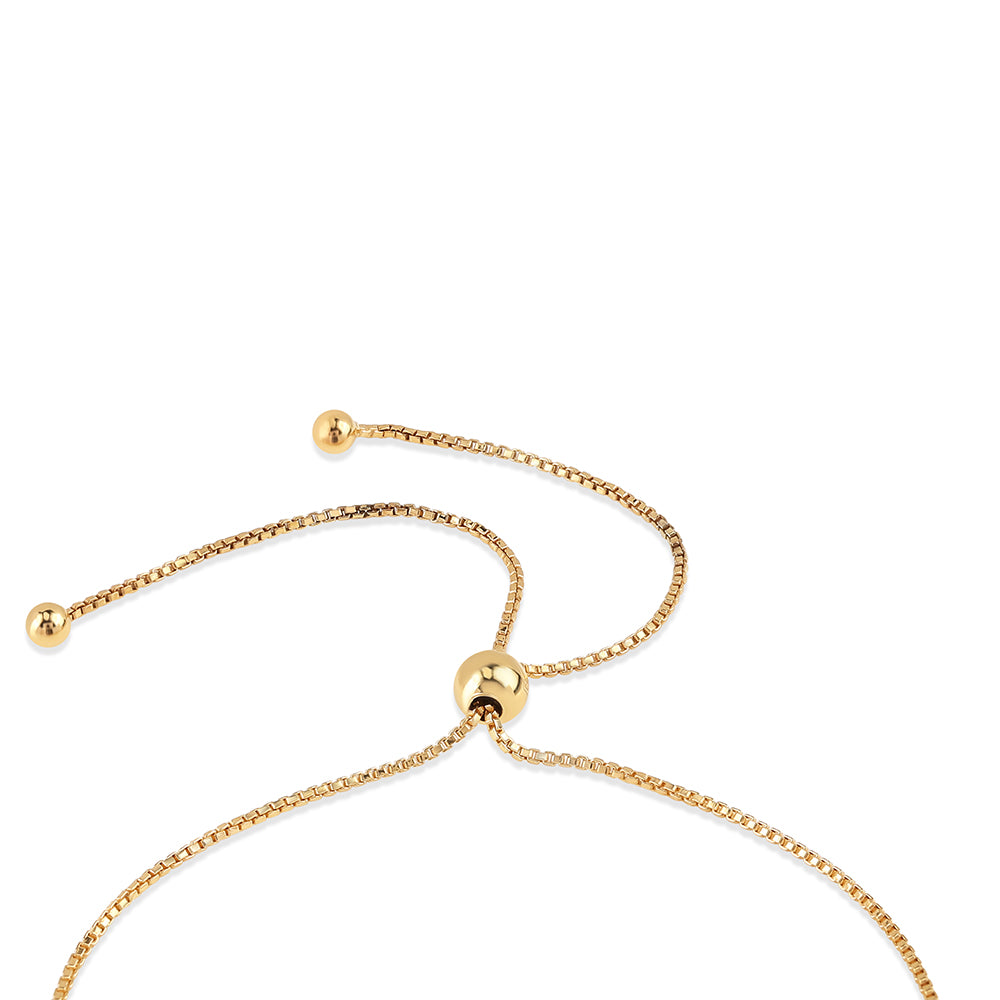Pulseira de Prata com Banho de Ouro com Diamante Vermelho e Diamante Branco 5 