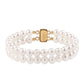 Pulseira de Prata com Banho de Ouro com Pérola de Água Doce Branca