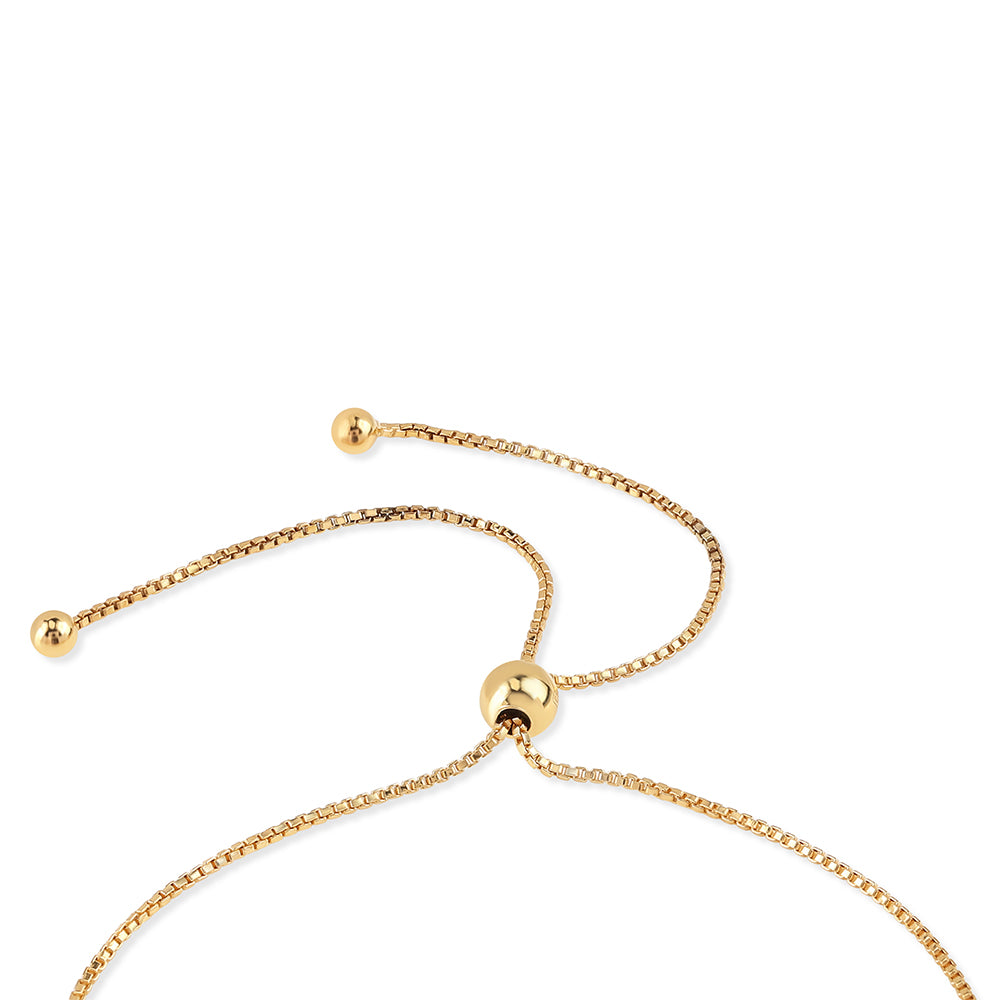 Pulseira de Prata com Banho de Ouro com Pedra da Lua Arco-íris 2 