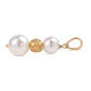 Pendente de Prata com Banho de Ouro com Pérola de Água Doce Branca