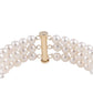 Pulseira de Ouro com Pérola de Água Doce Branca  Contraste: Cruz missionária