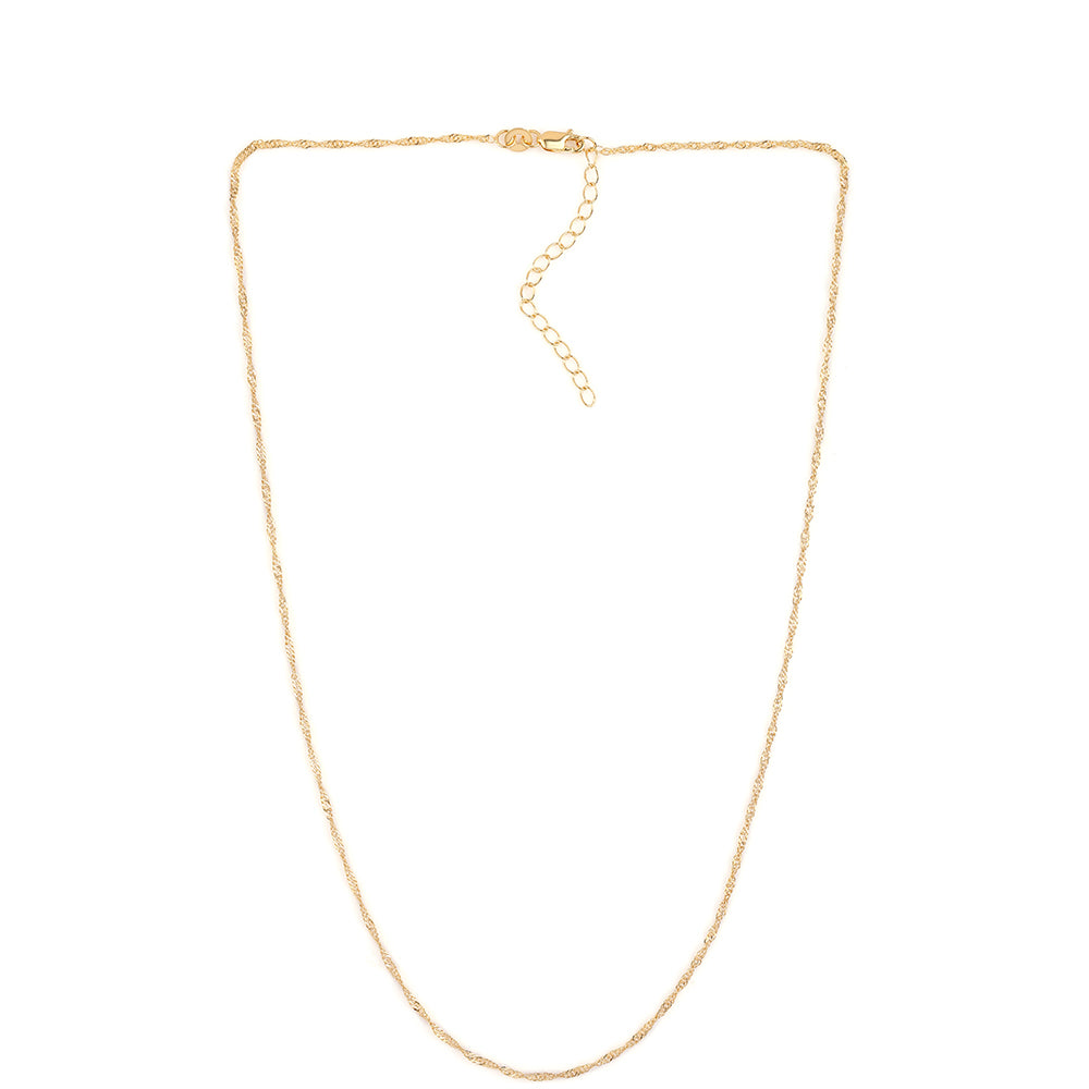 Corrente de Prata com Banho de Ouro ( Colar ) 2 