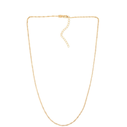 Corrente de Prata com Banho de Ouro ( Colar )