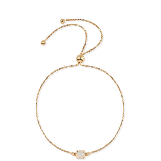 Pulseira de Prata com Banho de Ouro com Opala da Etiópia de Lega Dembi