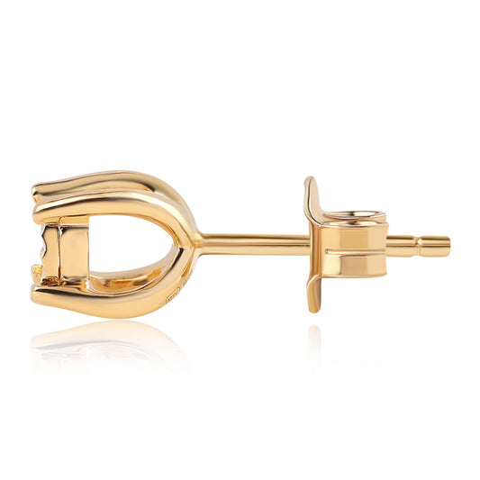 Conjunto de Prata com Banho de Ouro com Diamante Vermelho ( Brincos+Anel+Pendente )